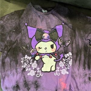 Hot Topic Purple Kuromi Tie-Dye Tee